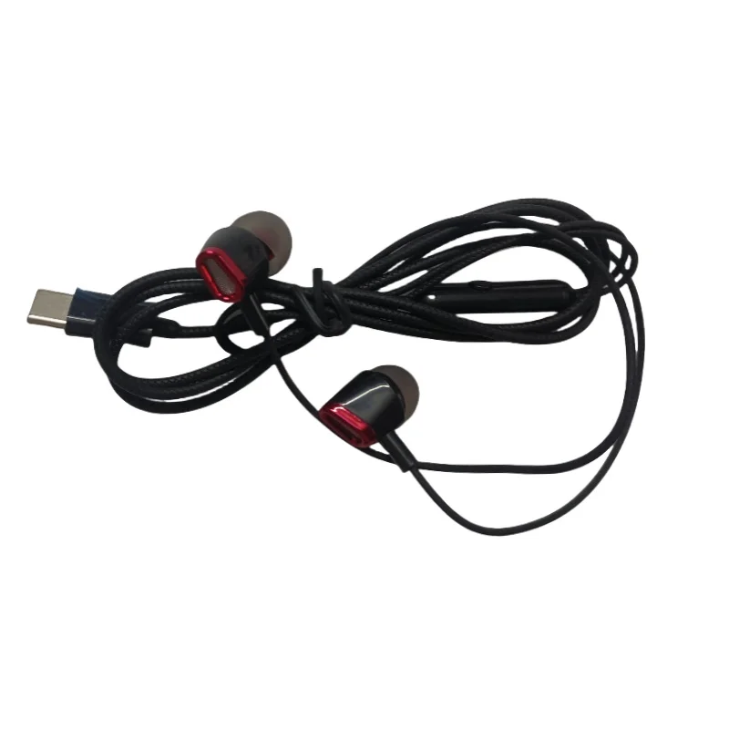 Écouteurs filaires type-c avec micro écouteurs filaires intra-auriculaires pour HUAWEI pour Xiaomi Samsung NOTE 10 NOTE 20 S21 S20 casques de téléphone portable