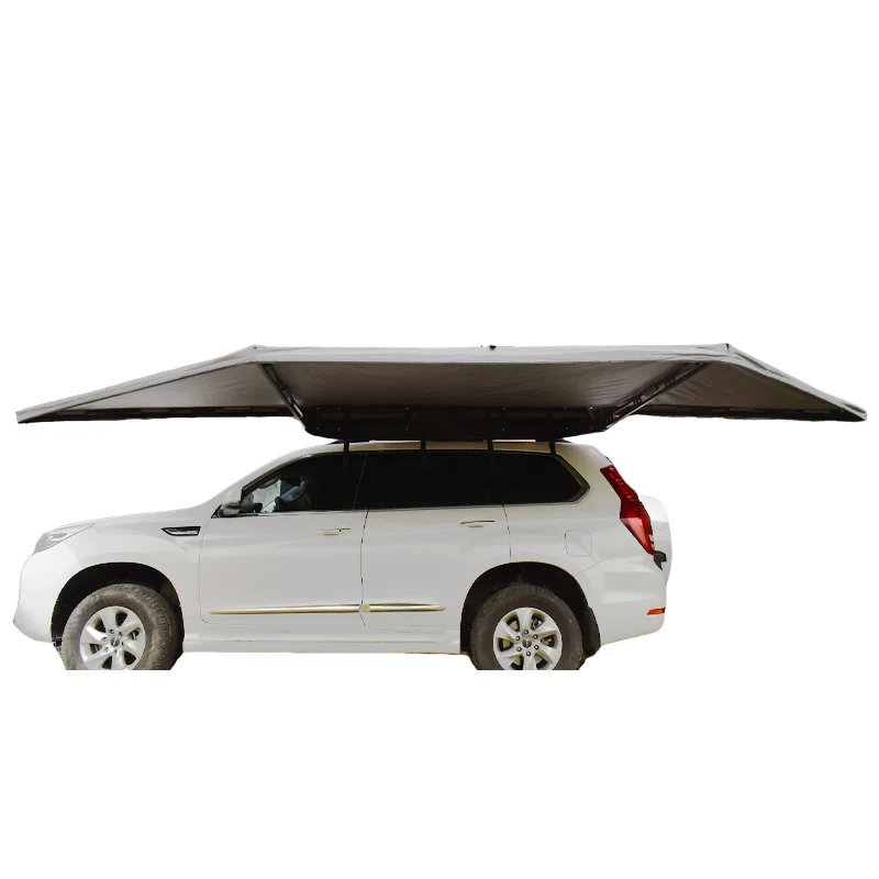 خيمة حافة سيارة قابلة للطي للسفر في الهواء الطلق، مظلة مركبة قابلة للسحب للتخييم في الهواء الطلق #1