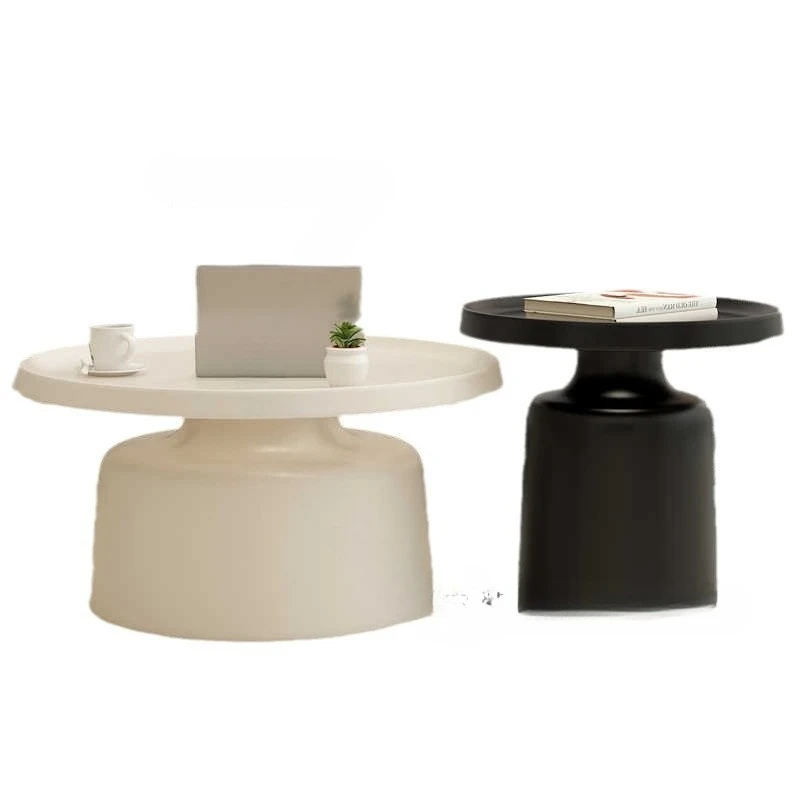 

Cream apartment Nordic coffee table living room household small apartment simple Internet celebrity wrought iron modern round