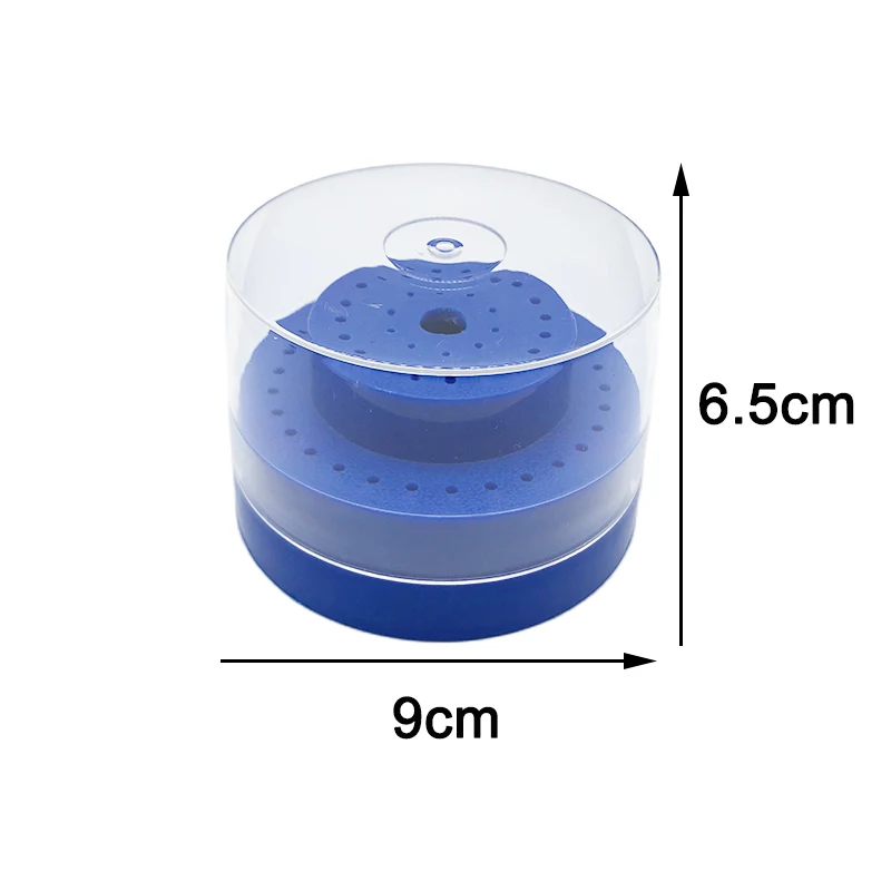 24/30/48/60 Holes Plastic Dental Bur Holder Disinfection Carbide Burs Block Drills Case Box Dentist Products Lab Equipment