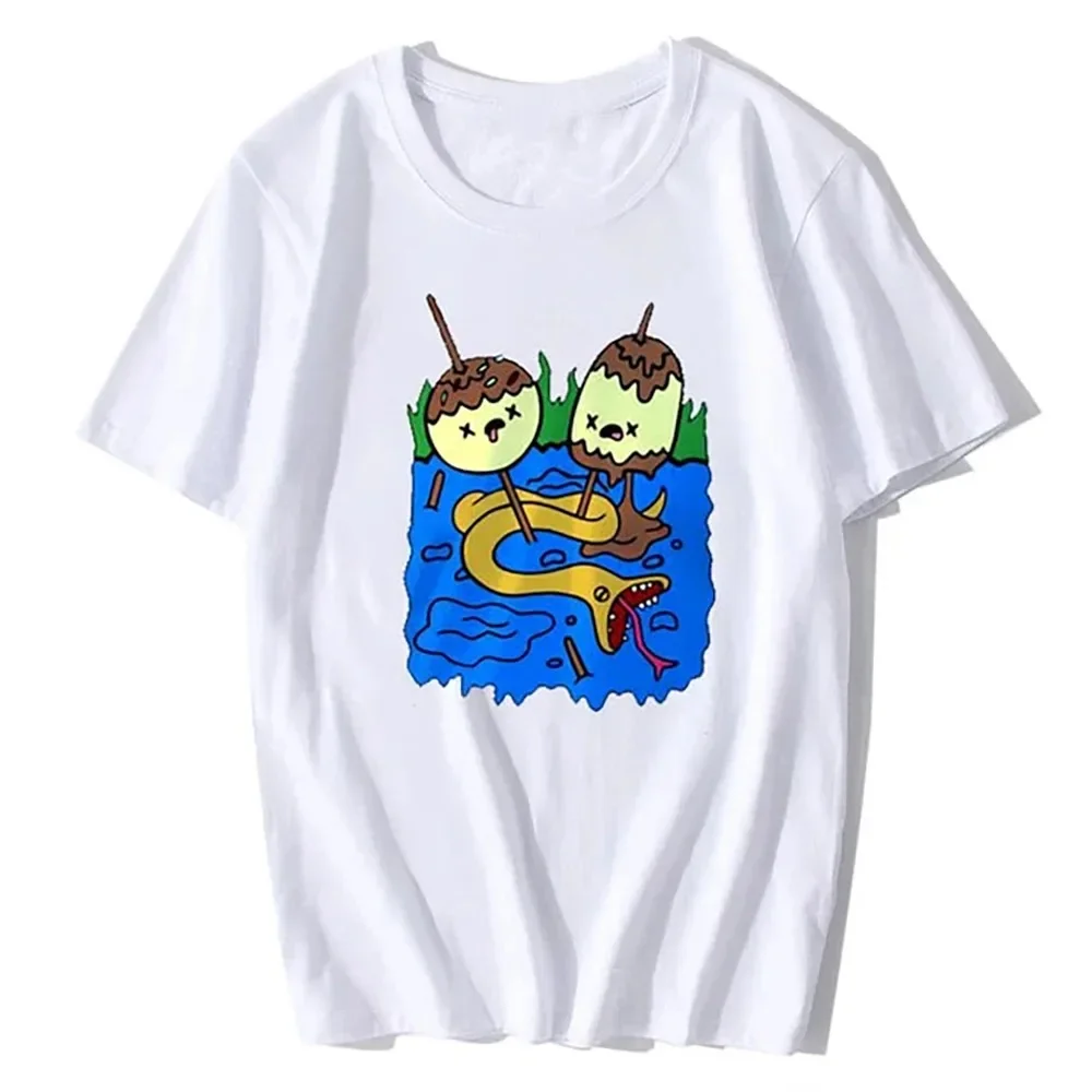 Summer Fashion Rock Chewing Princess Mens Tshirt Casual Cotton Short Sleeve Adventure Time T-Shirt Men Funny Marceline Gift Tees