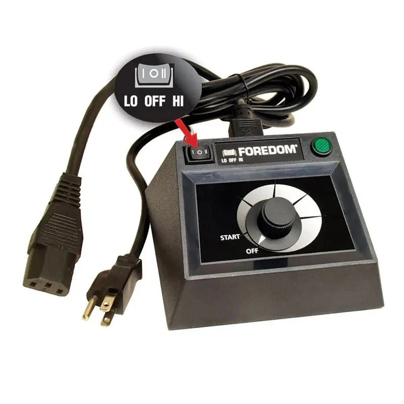 Foredom C.EMHF-2 230 В двойной регулятор скорости для двигателей SR, настольный циферблат с диапазоном LO HI для инструмента Filer