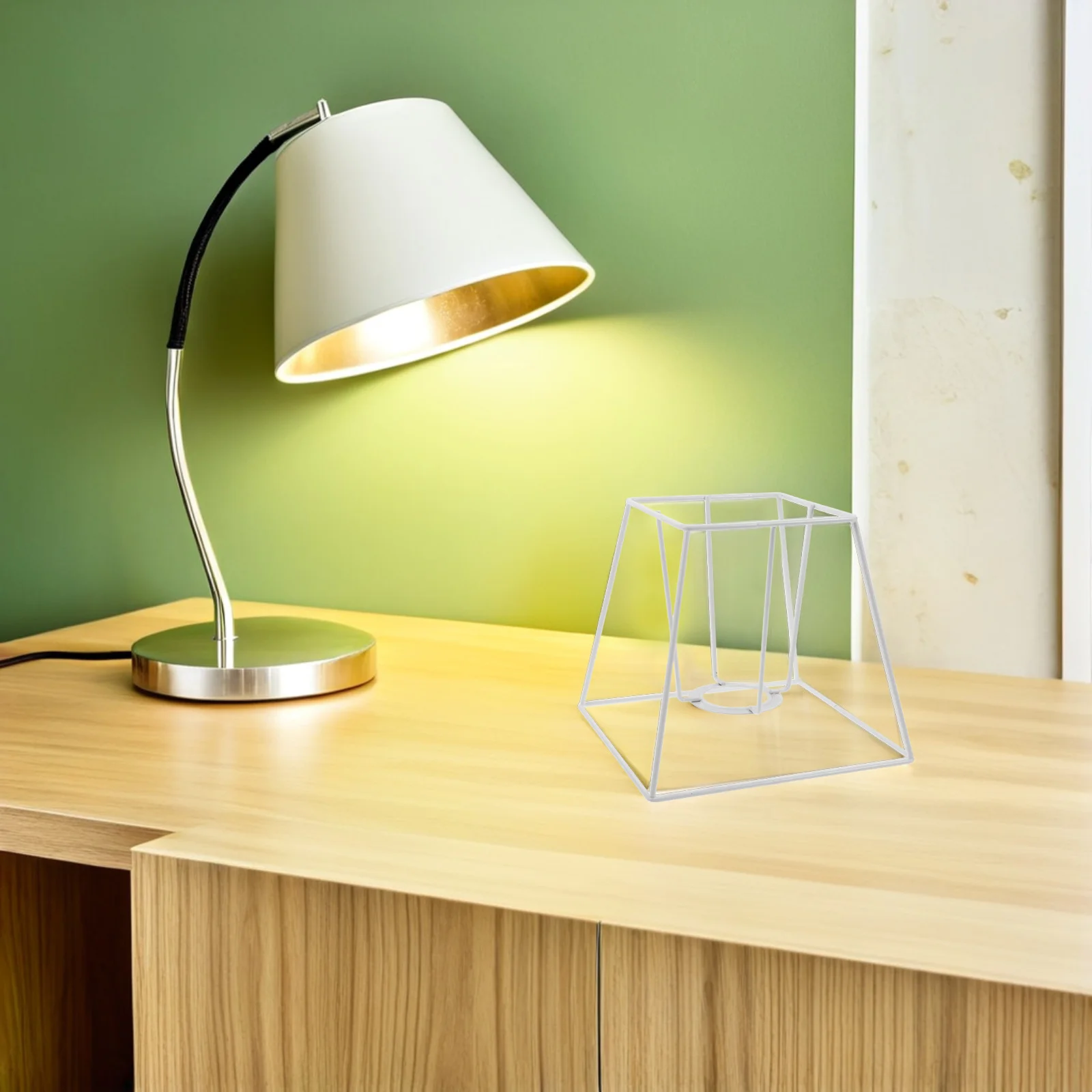 

Iron Lamp Shade Frame Tapered For Floor Bedside Lamps Chandelier Cage Light Shade Pendant Holder