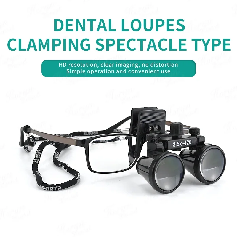 Lupy dentystyczne 2,5X 3,5X lornetka lupa medyczna chirurgiczne okulary optyczne lupy z klipsem