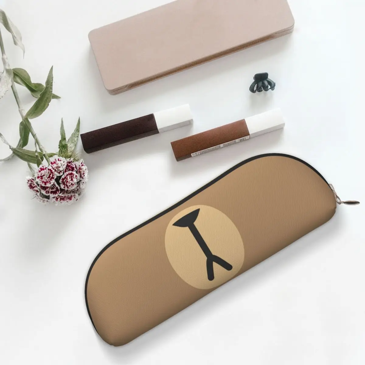 Mocha Bear And Milk B Pencil Cases Pen Holder Storage Stationery Supplies Big Capacity Pen Box Pencil Bag for Boys Girls School