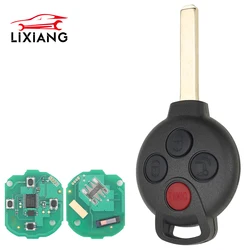 LIXIANG muslimremote Car Key Fob sostituzione 4 pulsanti 315MHz PCF7941 per Smart Fortwo 2005 - 2015Mercedes-Benz Fortwo 451