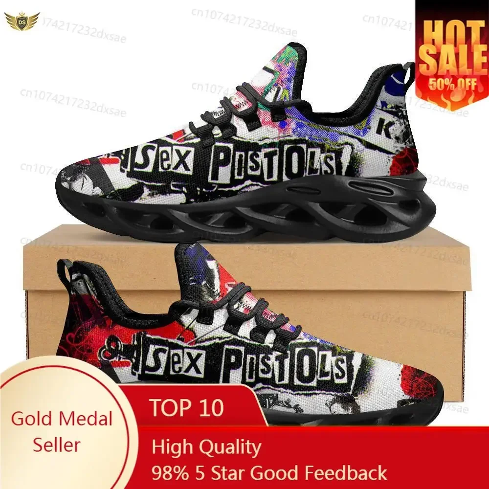 

Sex Pistols Punk Rock Band Sports Shoes Mens Womens Teenager Kids Children Sneakers Casual High Quality Couple Shoes Custom Shoe