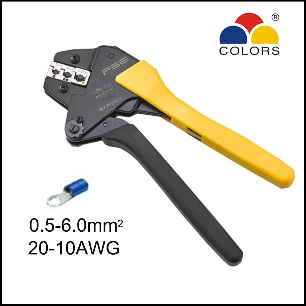 Imagem -02 - Alicates de Crimpagem Isolados Ratchet Terminal 2310awg 256 Mm2 Vsb03j