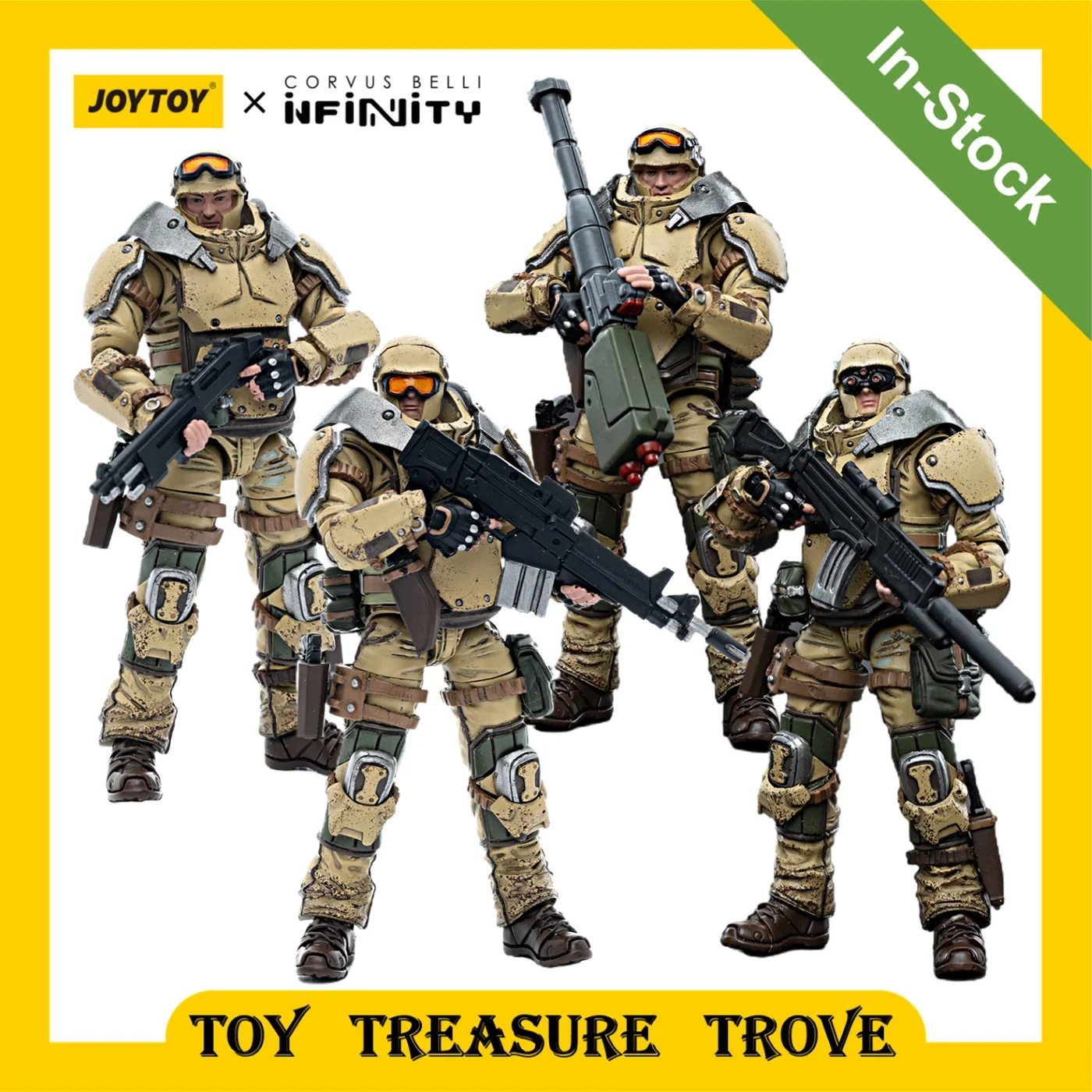 

JOYTOY Infinity 1/18 Action Figure Ariadna Marauders 5307th Range Unit Armed Force Soldiers Anime Military Model House Décor Toy