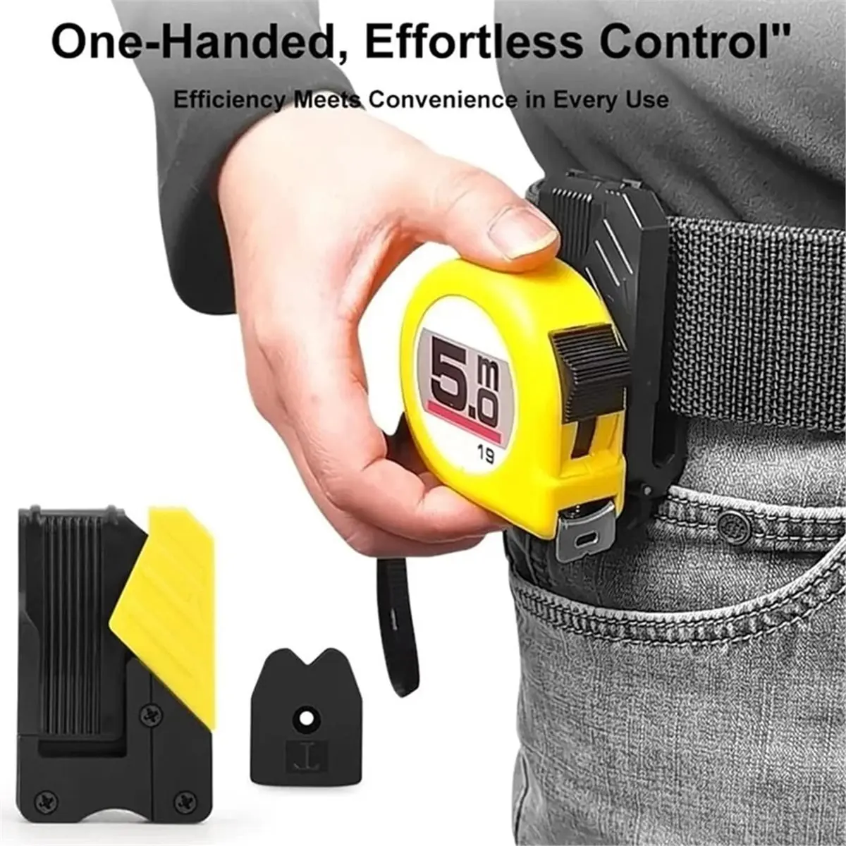 (A03R) Quick Release Buckle Hammer Wrench Power Tool(Black B) B