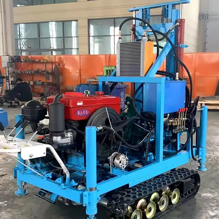 

Индивидуальная высокопроизводительная буровая установка для водяных скважин на колесном гусеничном шасси, дизельная, гидравлическая, 22-35 л.с., глубина бурения 100-180 м