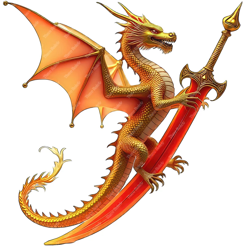 Three Ratels Q102 fire Golden Dragon Art Wall Stickers for Home Decoration IPDA decals personalized Car stickers Waterproof