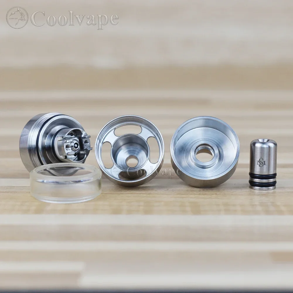 Wolfcoolvape Kayfun Lite Plus 2021 MTL RTA 316SS رذاذ خزان قابل لإعادة البناء 22 مم ملف واحد لمجموعة السجائر الإلكترونية Vape Mod