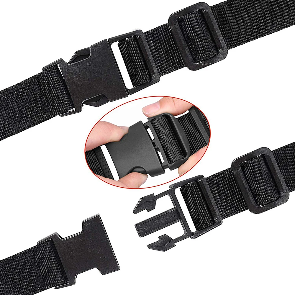 Nylon Tie Down Straps Weather-resistant Nylon Tapes Bungee Strap Adjustable For Travel