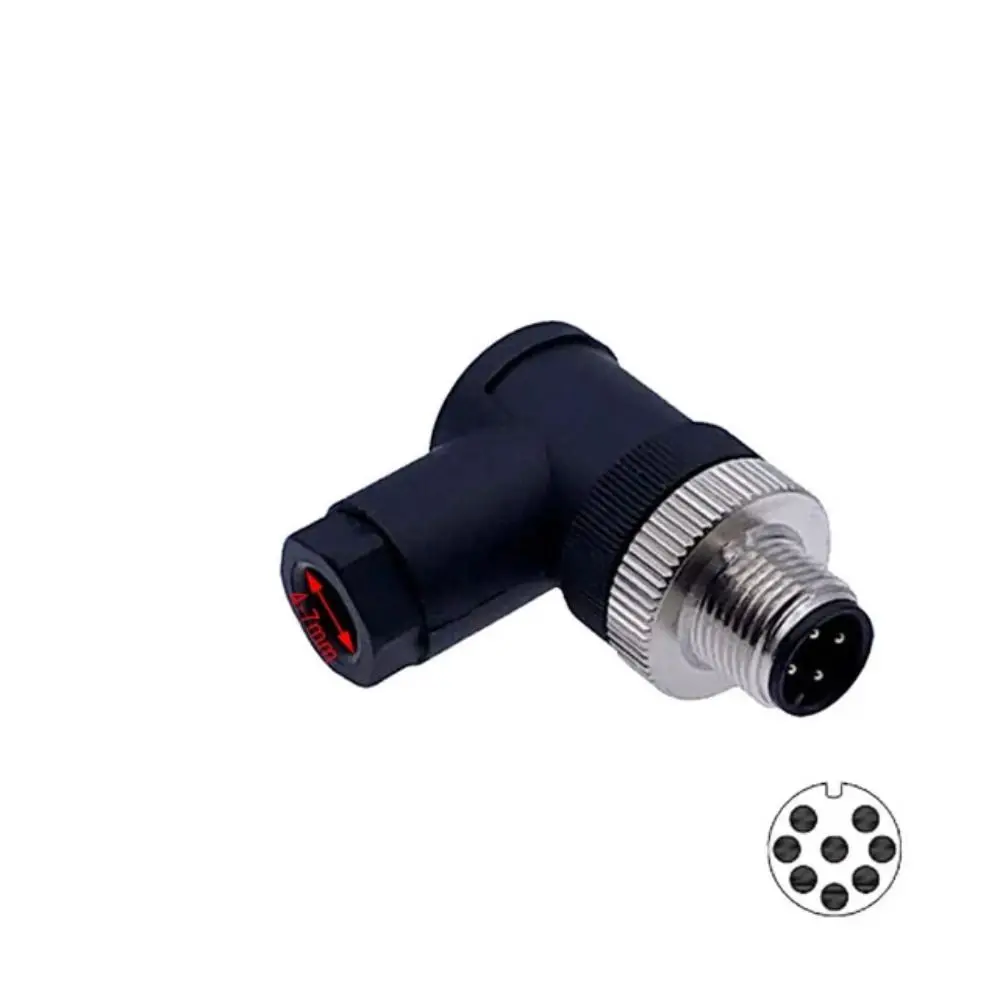 Male Female Socket M12 Sensor Connector Connector 4 5 8 Pin Screw Threaded Coupling M12 Sensor Cable Connector Sensor Plug