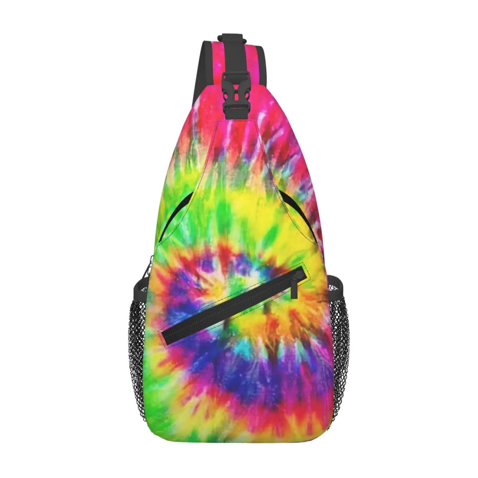

Colorful Vortex Pattern Chest Bags Crossbody Sling Bag Travel Hiking Sports Backpack Casual Lightweight Daypack for Men Women