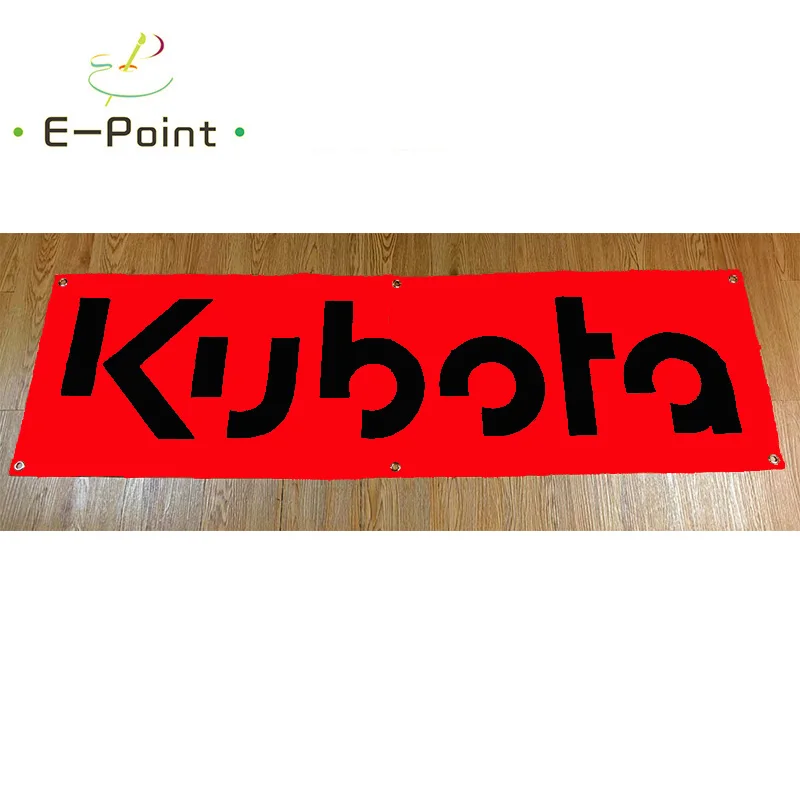 

130GSM 150D Material Japan Kubota Tractor Banner 1.5ft*5ft (45*150cm) Size for Home Flag Indoor Outdoor Decor yhx251