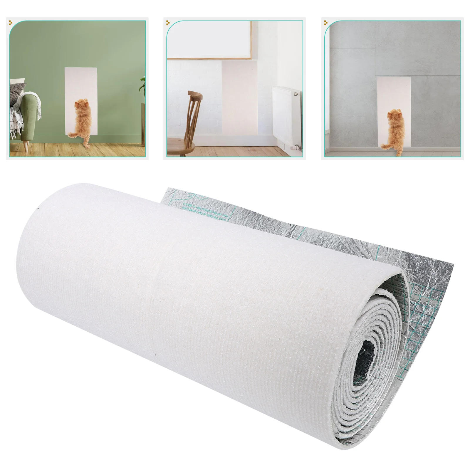 

Cat Scratch Mat - Sturdy Non-Shedding Furniture Protector for Sofa Wall Floor Use - Adhesive Scratch Pad for Cats Indoor