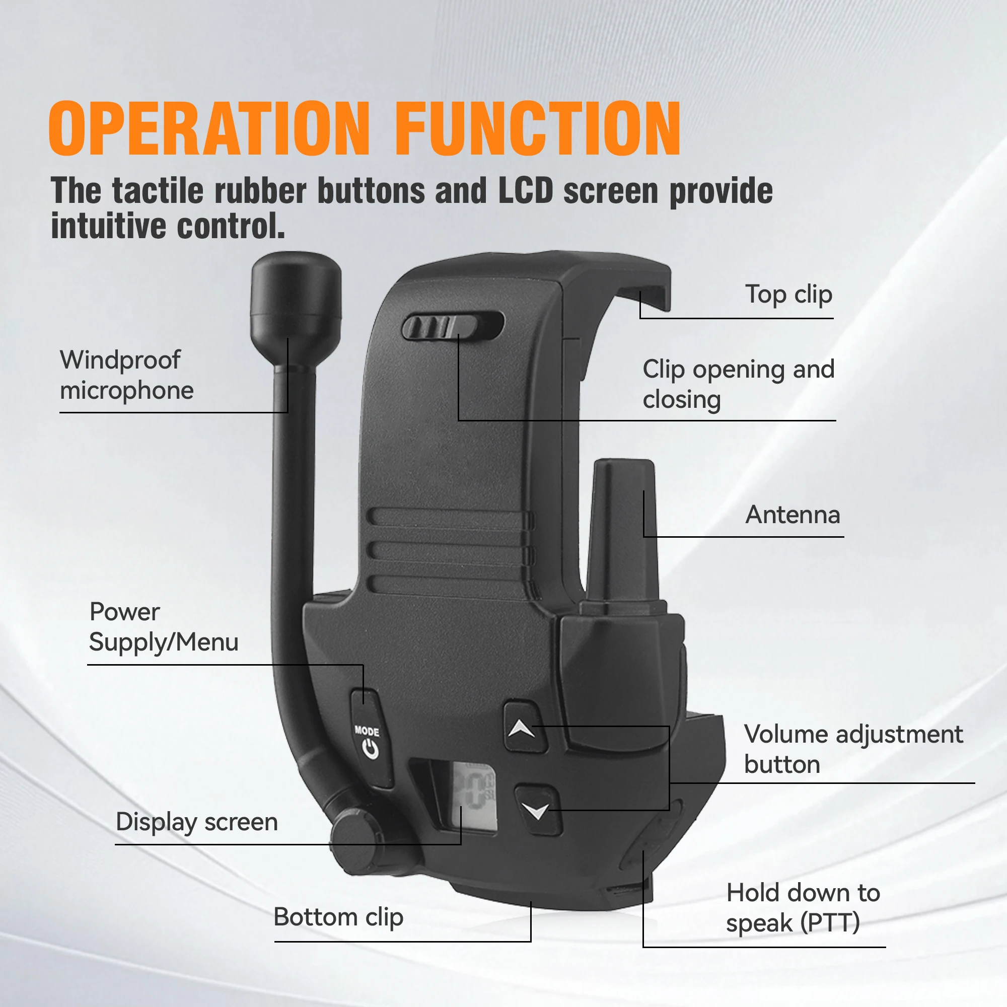 سماعة رأس تكتيكية مع محول راديو وخاصية إلغاء الضوضاء ومضادة للتدخل للاتصالات في اتجاهين والصيد في الهواء الطلق #2