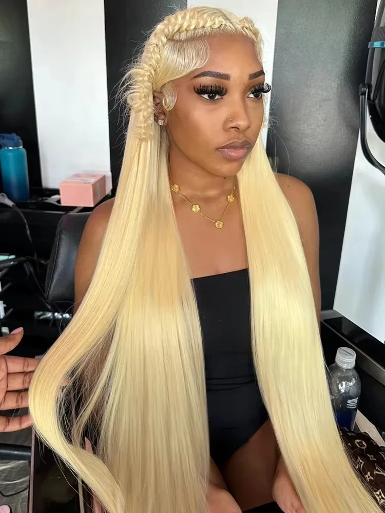 

613 HD Lace 13x6 Human Hair Honey Blonde 13x4 Human Hair Lace Frontal Wigs Bone Straight 100% Human Hair Wig For Women On Sale