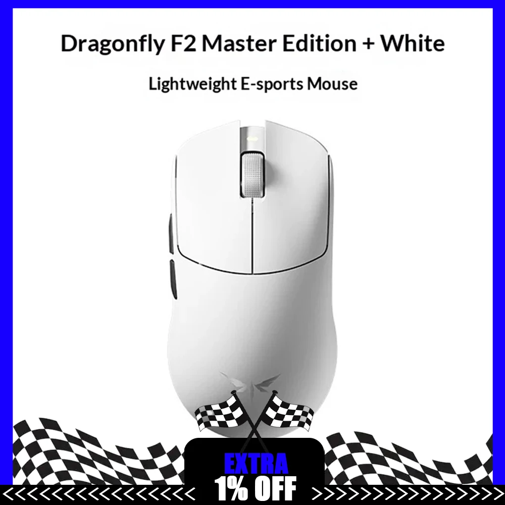 VGN Dragonfly F2 Wireless Mouse Three Mode Connection PAW3950 Extreme Sensor Game Mouse Double 8K Rate Of Return Light Weight