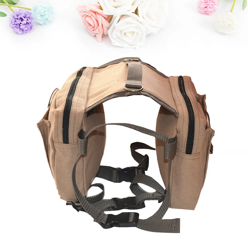

Saddle Bag Durable Adjustable Outdoor Travel Backpack for Large Dogs Hiking Camping Multi Functional