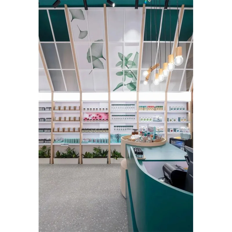 custom.Factory Direct-Selling High End Cosmetic Display Counter Shelves Customized Exquisite Shop Furniture