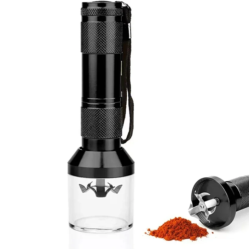 Electrical Spice Tobacco Grinder Automatic Herb Pepper Crusher Aluminum Alloy Tobacco Grinder Smoking Accessories