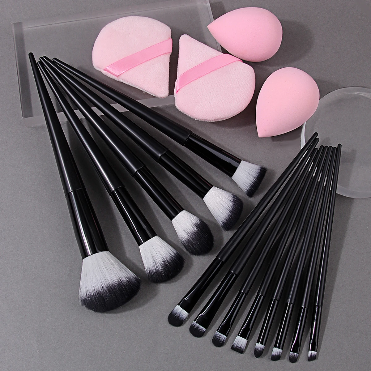 Juego de brochas de maquillaje de 17 piezas, brocha para delineador de ojos, brocha para mezclar maquillaje, brochas para mejillas, brocha para base cosmética, juego de brochas de maquillaje