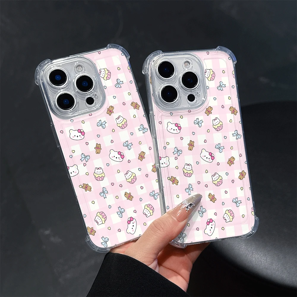 

Hellokitty Soft Phone Case For IPhone 15 IPhone 16/15/14/13/12/11/x/xs/xs Max Woman Phone Cases Hello Kitty Cat Gift for Girl