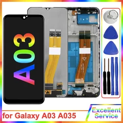 Tested A03 Display for Samsung Galaxy A03 Screen Display Touch Screen Assembly for Samsang A03 Display A035 A035M A035F LCD