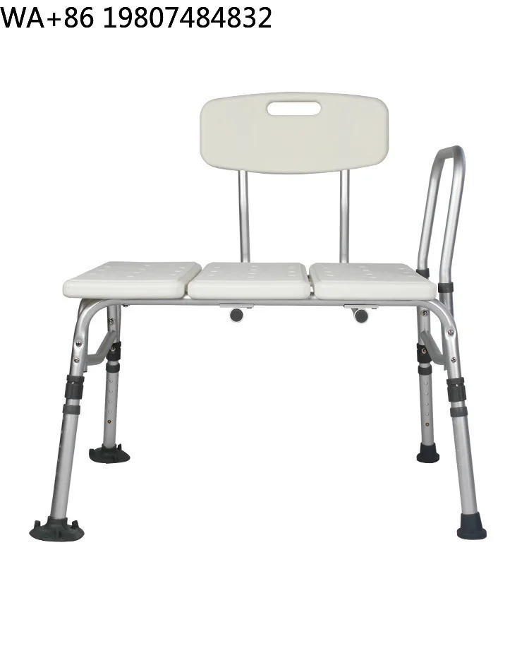 Sliding Transfer Shower Bench Aluminum Foldable Height Adjustable Bath Seat Max 120kg Load Modern Safe Bathroom Stool For