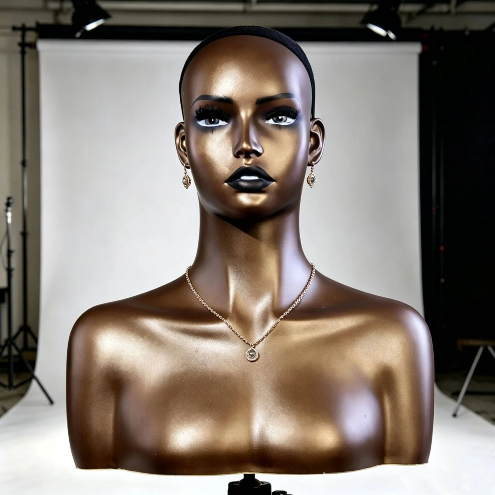 buste-de-presentation-pour-postiches-et-chapeaux-dore-tete-de-mannequin-finition-polie-pour-casquettes-noires
