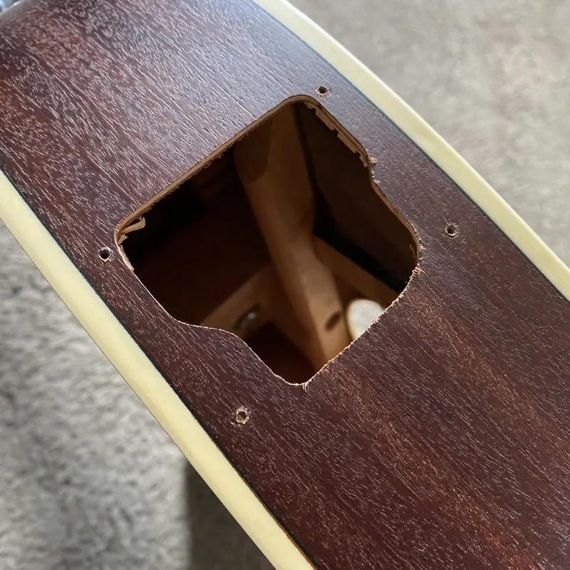 G479 Original Talman 40' guitarra acústica Kit de guitarra eléctrica y acústica sin terminar cuerpo de caoba sin hardware dañado para reemplazar