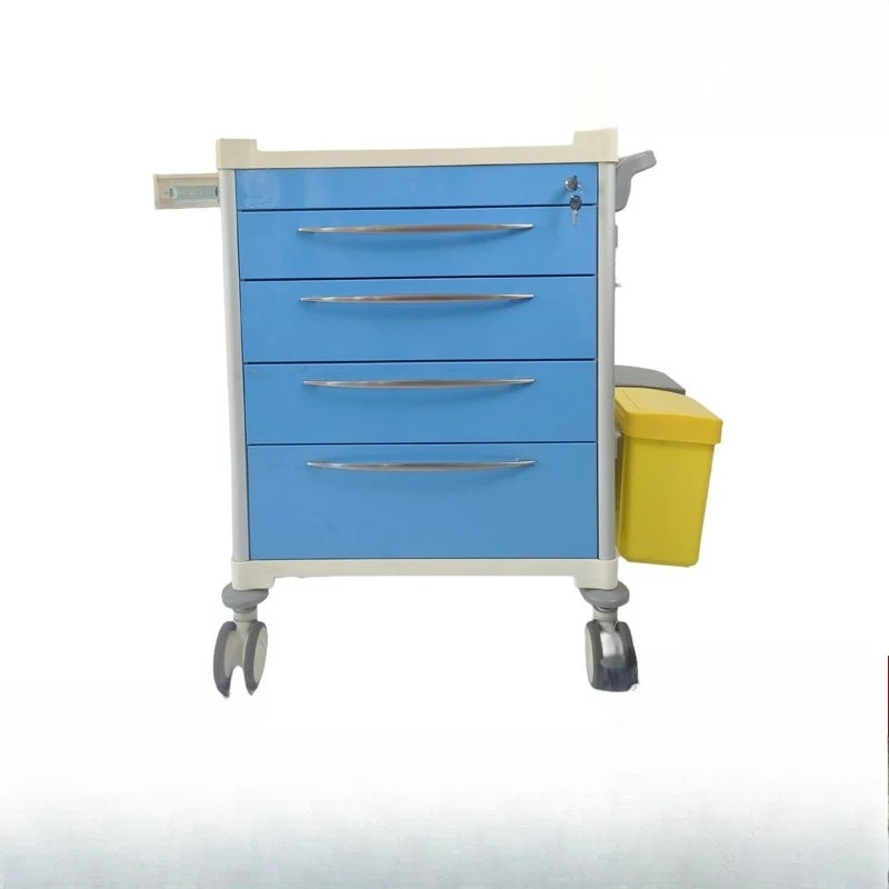 trolley medical apparatus tool flip first aid drawer