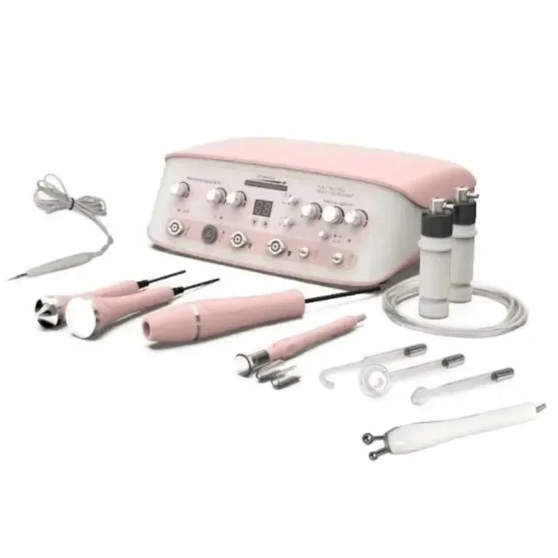 High-Frequency Galvanic Spray Facial Machine Multifunction Beauty Equipment with Ultrasonic Vacuum Facial for Skin Care
