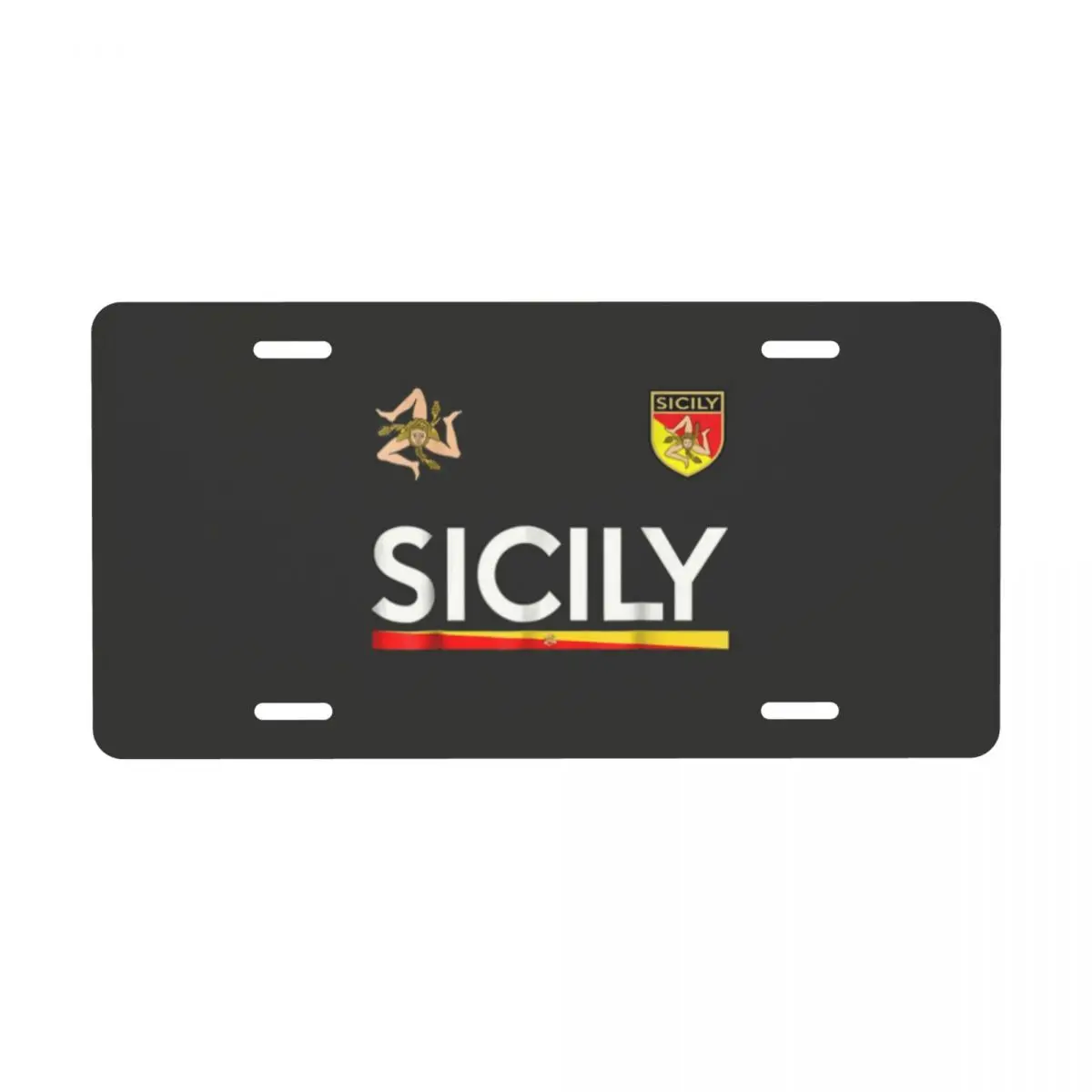 Custom Sicilia Soccer Sicily Italy Jersey License Plate Novelty Italian Car Front License Plate Aluminum Metal Sign Vanity Tag