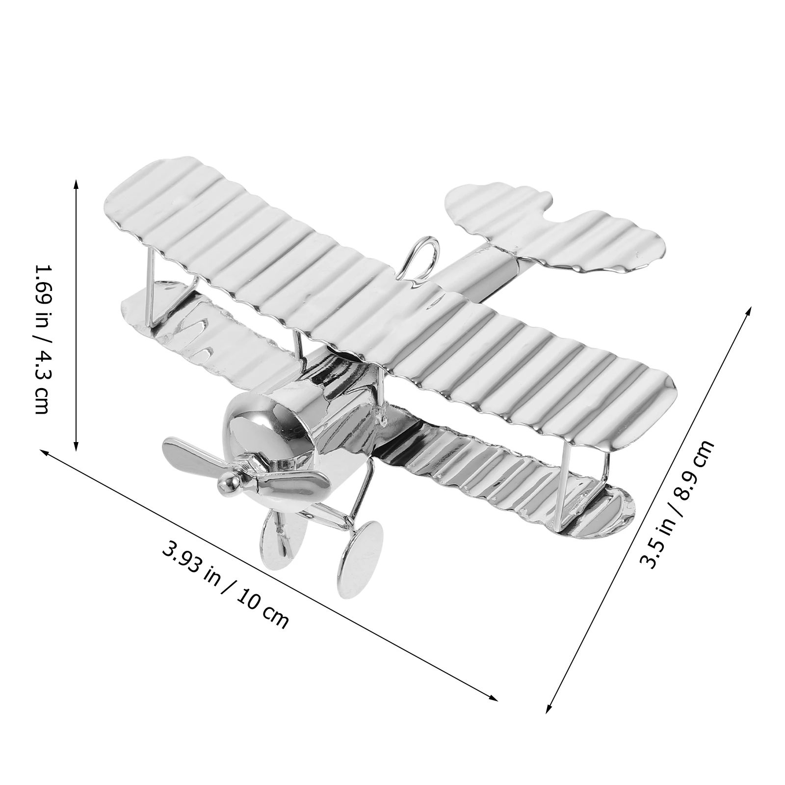 Vintage Metal Planes Model Iron Retro Aircraft Glider Biplane Pendant Model Kids Airplane Kids Toy Home Ornament Desktop