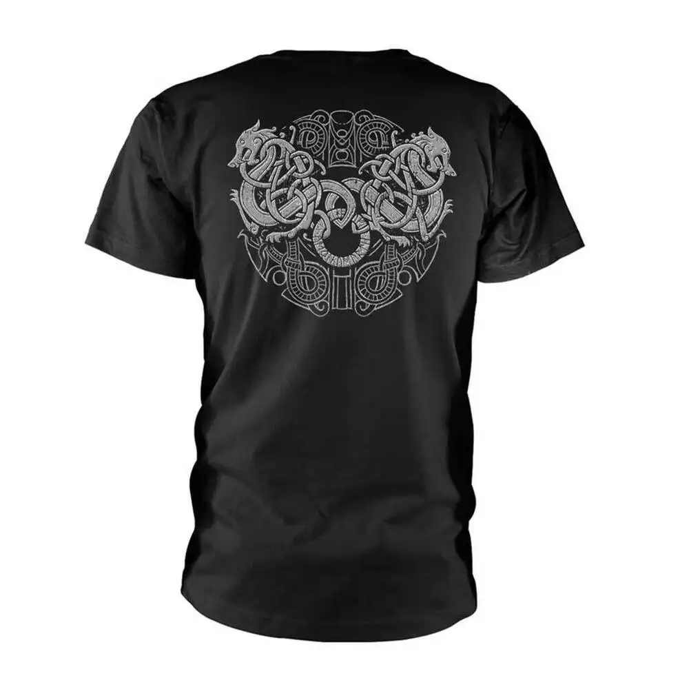 Amon Amarth 'Gray Skull' Black T shirt - NEW