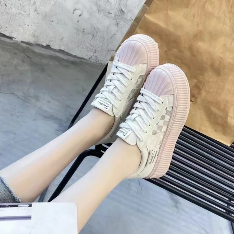 New Fashion Women's Casual Shoes Women's Thick-soled Sneakers Walking Shoes Women's Running Sneakers Vulcanized Shoes