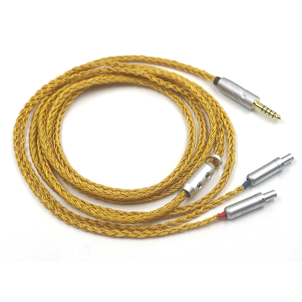 HiFi16 Core 99% Gold Plated Cord Upgrade Cable For Sennheiser HD800 HD800s HD820s HD820 Enigma Acoustics Dharma D1000