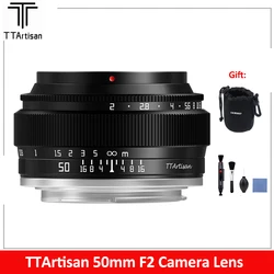 TTArtisan 50mm F2 Full Frame Large Aperture Camera Lens for Sony E Fujifilm XF Canon M Leica L Nikon Z Panasonic Olympus M43