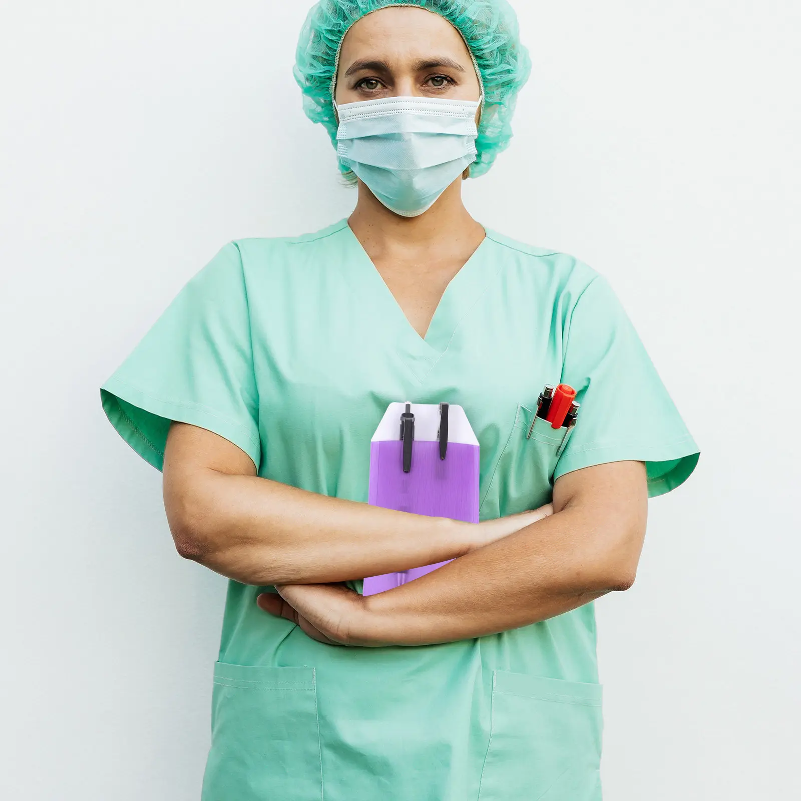 12Pcs Nurse Doctor Pen Bags Pencil Storage Cases Compact Portable PVC Pen Inserted Pouches Storage Bags