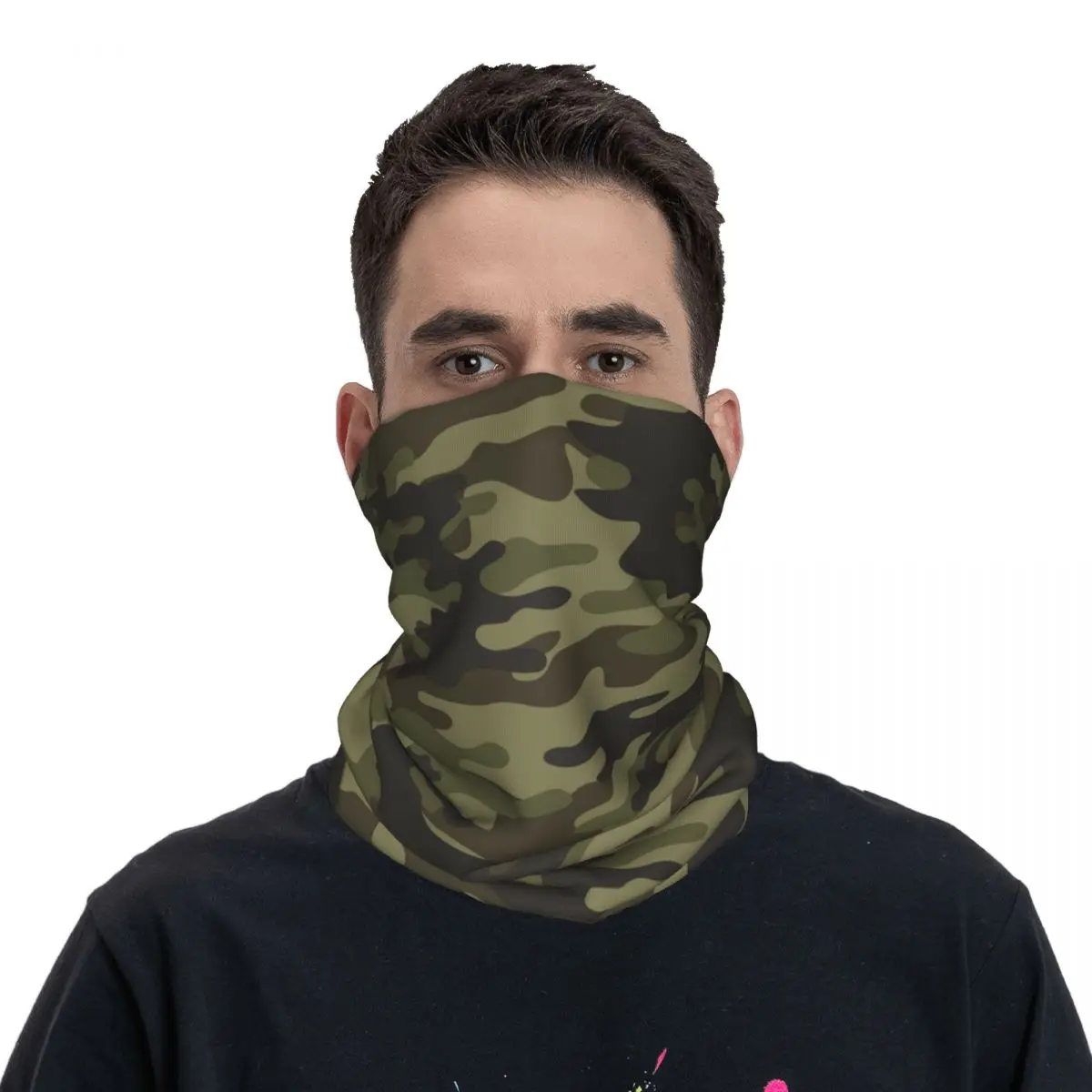 Bandana para el cuello Unisex, pañuelo blanco multiusos para pesca, Invierno