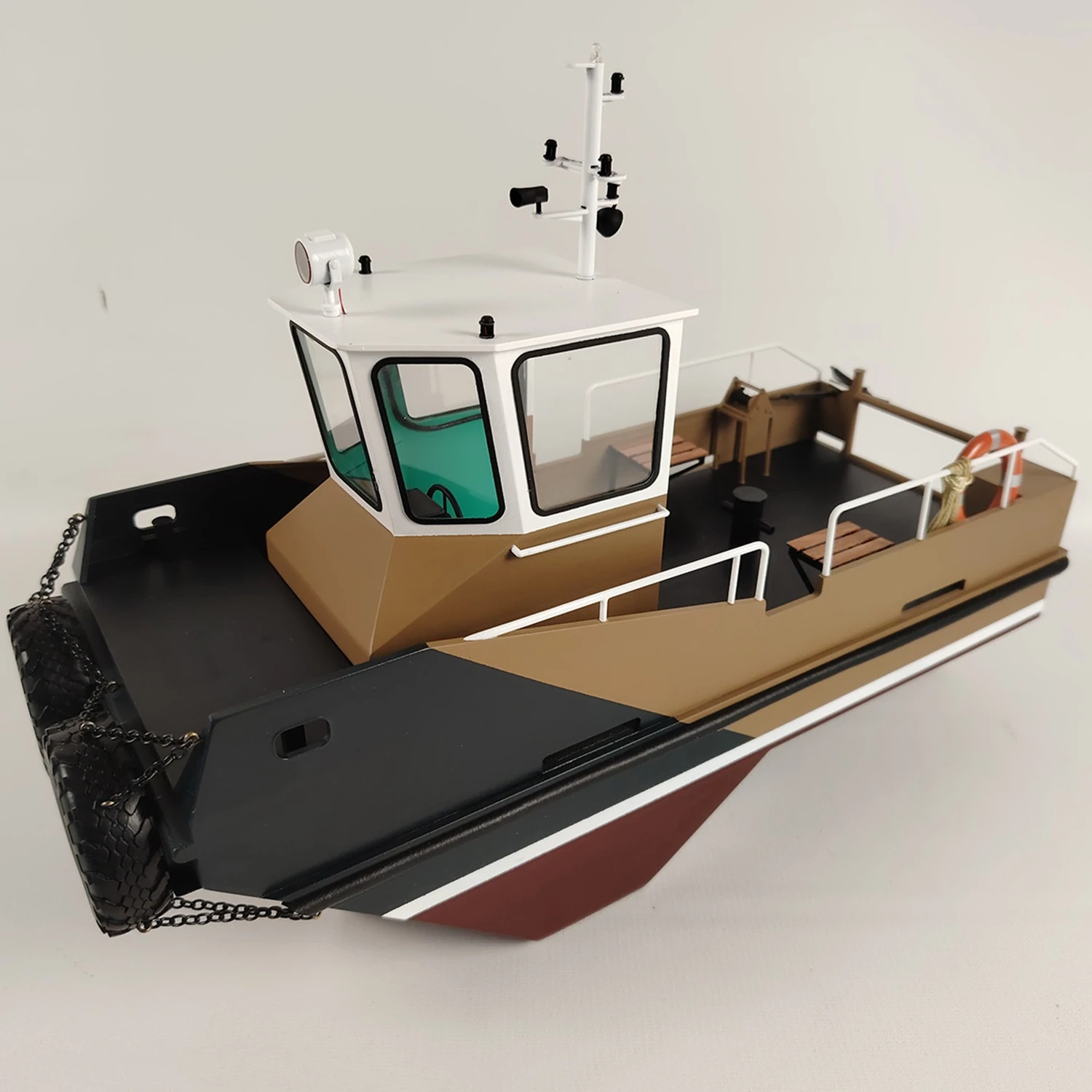 

1/16 RC Ships 38cm Simulation Miniature Push-Type Remote Control Tug Boat High-Precision 3D Printed RC Ships Model RTR Ship Toy