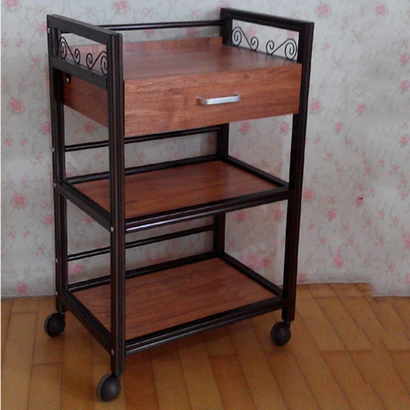 Aluminum Cart Hospital Trolley Welding Hair Salon Barber Units Cabinet Furniture Pedicure Hairdressing Suitcase Marquesa