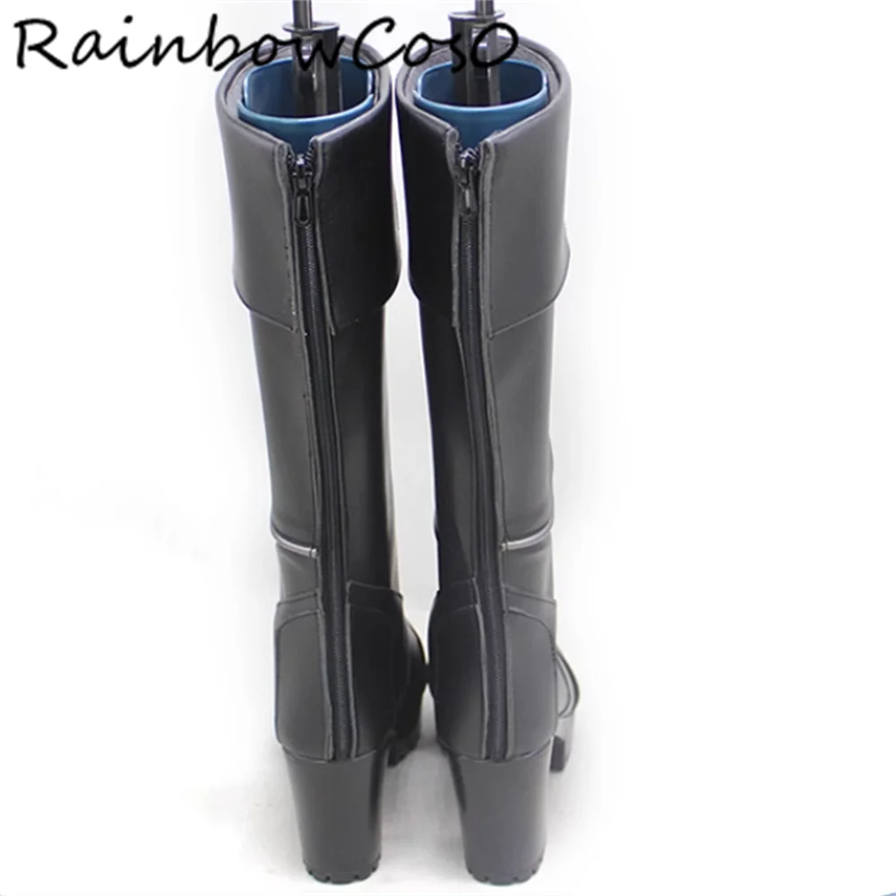 Sage Cosplay Scarpe Stivali Gioco Anime Party Halloween RainbowCos0 W5348