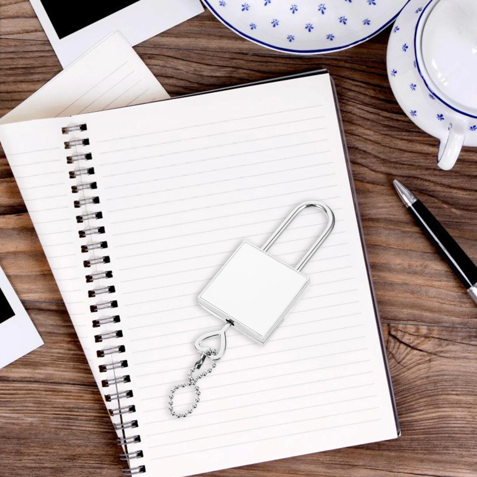 

1Set Heat Transfer Padlock Metal Small Lock Replacement DIY Key Lock for Luggage Diary Pad Locks