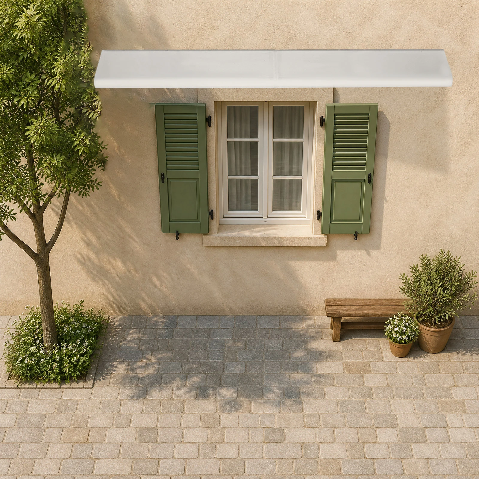 Klare Regenschutzabdeckung, rostbeständige Fenstermarkise, Regenschutz, Vordertürüberdachung für Fahrradunterstände/Gazebos/Traubengrabben – Detail 4