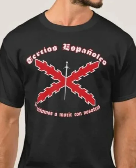 

Spanish Renaissance Tercio Men T-Shirt Summer Short Sleeve Casual 100% Cotton Harajuku Men T Shirt